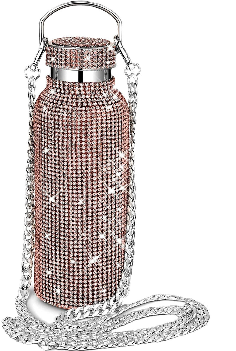 Diamond Insulated Cup With Chain