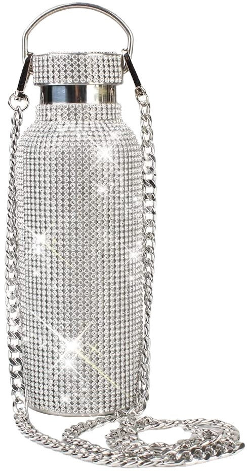 Diamond Insulated Cup With Chain